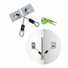 SUHOO Refrigerator Lock, 2 Keys Stainless Steel Fridge Lock Kit with Padlock, Fr