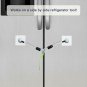 SUHOO Refrigerator Lock, 2 Keys Stainless Steel Fridge Lock Kit with Padlock, Fr
