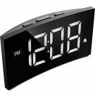 PICTEK Digital Alarm Clock, 5" Curved Dimmable LED Screen, Digital Clock for Kid