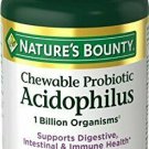 Nature's Bounty Acidophilus with Lactis Chewable Milk Free Wafers, Natural Straw