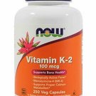 Now Vitamin K-2 100 mcg, 250 Veg Capsules (250 Veg Capsules)