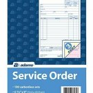 Adams Service Order Form, 3 Part, Carbonless, 5 2/3"X9" Inches, 250 Sets per Pac