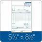 Adams Service Order Form, 3 Part, Carbonless, 5 2/3"X9" Inches, 250 Sets per Pac