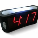 Travelwey Home LED Digital Alarm Clock - Outlet Powered, No Frills Simple Operat