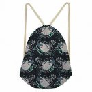INSTANTARTS Women Sloth Drawstring Backpack Yoga Gym Gymsack Beach Shoulder Bag