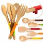 Riveira Wooden Cooking Utensils Set 5-Piece Wooden Spoons for Cooking Spatula Wo