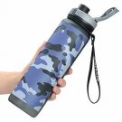 AOMAIS 36oz Motivational Water Bottle with Time Marker & Straw, 360° Leak-Proof,