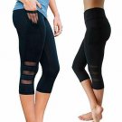 Bodybay Women’s High Waist Cropped Leggings with Pocket Yoga Capri Tummy Control