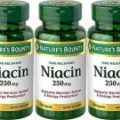 Nature's Bounty Time Released Niacin, 250 Mg. 90 Capsules (Pack of 3)