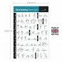 Stretching Exercise Poster Laminated - Shows How to Stretch Specific Muscles for