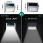 6 Pack Solar Deck Lights Bright 3 LED Stair Lights Auto On/Off Waterproof Stainl