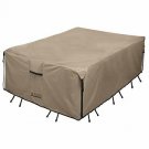 ULTCOVER Rectangular Patio Heavy Duty Table Cover - 600D Tough Canvas Waterproof