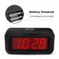 EUTUKEY Digital Alarm Clock Battery Operated Only, 4pcs AA Batteries Keep Cordle