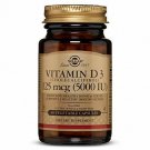 Solgar Vitamin D3 (Cholecalciferol) 125 mcg (5,000 IU) Vegetable Capsules - 60 C