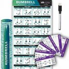 YoYork Workout Posters for Dumbbell Training - Laminated Home Gym Workout Poster