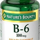 Nature's Bounty Vitamin B6 Supplement, Supports Metabolism and Nervous System He