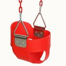 FUNMILY Toddler Swing Seat, High Back Full Bucket Swing with 60 inch Plastic Coa