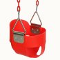 FUNMILY Toddler Swing Seat, High Back Full Bucket Swing with 60 inch Plastic Coa