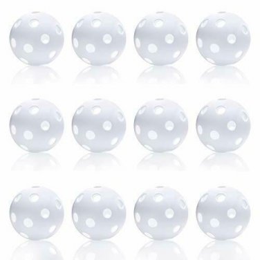 Anteer 12 Pack Plastic Baseball Practice Baseballs for Hitting, Indoor Outdoor L