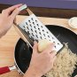 Spring Chef Box Grater, 4-Sided Stainless Steel Large 10-inch Grater for Parmesa