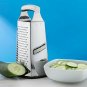 Spring Chef Box Grater, 4-Sided Stainless Steel Large 10-inch Grater for Parmesa
