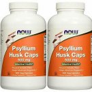 Now Foods Psyllium Husk 500mg (. 2Pack (500Vcaps Each))