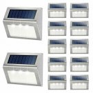 Solar Deck Lights, KASUN Super Bright LED Walkway Light Stainless Steel Waterpro