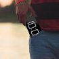 GLOUE Small Mini Digital Alarm Clock for Travel with LED Time or Temperature Dis