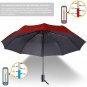 ABCCANOPY Umbrella Compact Rain&Wind Teflon Repellent Umbrellas Sun Protection w