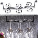 Buytra Under Cabinet Wine Glass Rack Stemware Holder for Home Bar, Holds up to 6