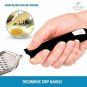 Zulay Kitchen Professional Cheese Grater Stainless Steel - Durable Rust-Proof Me