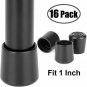 Anwenk Chair Leg Floor Protectors 1 Inch 1"x1" Small Chair Leg Caps Rubber Leg T