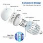 GLOUE Bug Zapper Light Bulb 2 in 1 Fly Killer Lamp E26 or E27 Led Electronic Ins