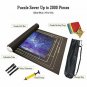 Jigsaw Puzzle Roll Mat Felt Mat Puzzle Storage Saver Up to 1500 Pieces with Draw