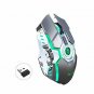 Rechargeable 2.4Ghz Wireless Gaming Mouse with USB Receiver,7 Colors Backlit for