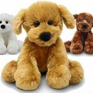 Fluffuns Puppy Dog Stuffed Animals - Stuffed Dog Plush Toys - 9 Inches (Brown Go