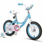 JOYSTAR Fairy Kids Bike with Coaster Brake & Training Wheels 14 Inch, Blue
