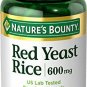 Nature's Bounty Red Yeast Rice Pills and Herbal Health Supplement, Dietary Addit