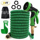 PiscatorZone Garden Hose 25ft Expandable Flexible Water Hose with 9- Pattern Spr