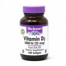 Bluebonnet Nutrition Vitamin D3 1000 IU Softgels, Aids in Muscle and Skeletal Gr