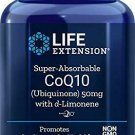 Life Extension Super-Absorbable COQ10 with D-Limonene, 50mg 60 Softgels