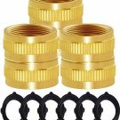 Double Female Swivel Brass Garden Hose Garden Hose Connectors，Garden Hose Parts,
