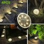 Jack & Rose Solar Ground Lights Outdoor Pathway Lights Fairy Garden Lights Solar