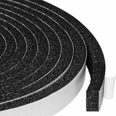 Open Cell Self-Adhesive Foam Seal Tape 1/2 X 1/4 Inch, Weather Stripping for Doo