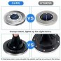 Solar Ground Lights, Elfeland 8 LED White Light Outdoor Solar Disk Lights Waterp