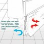 VITAM AMO Door Sweep, Door Draft Stopper, Weather Stripping No Tools Required 2"