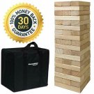 EasyGoProducts 54Piece Giant Wood Block Stack & Tumble Tower Toppling Blocks Gam