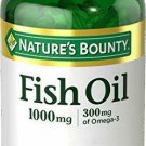 Nature's Bounty Fish Oil Omega-3 1000 mg Softgels 145 ea