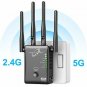 VICTONY WiFi Range Extender 1200Mbps Dual Band WiFi Repeater with 4 Antennas WiF