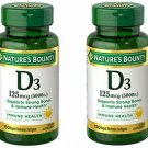 Nature's Bounty Vitamin D3 125mcg (5000 IU), 150 Rapid Release Softgels (Pack of